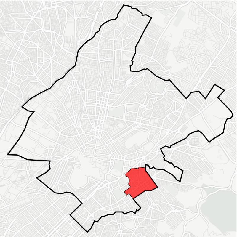 carte de pagrati Athènes