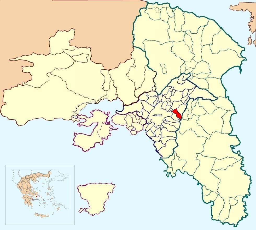 carte de vyronas Athènes