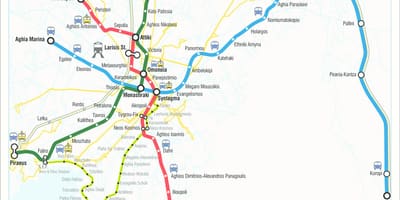 La gare d'athènes carte