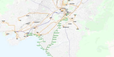 Athènes parcours de la feuille de route