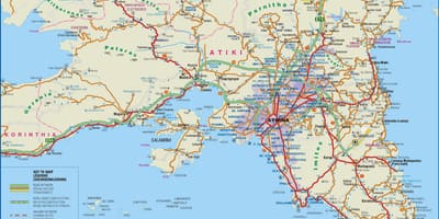 Carte de attiki grèce