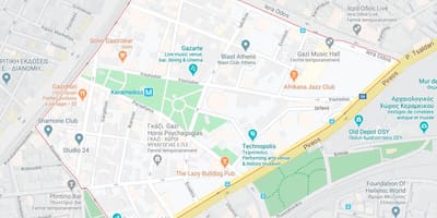 Carte de gazi Athènes
