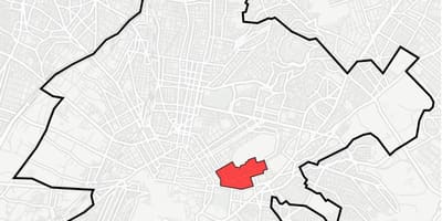 Carte de kolonaki, le quartier d'Athènes